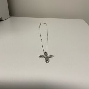 Silver Cross Pendant Necklace